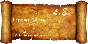Liptay Edina névjegykártya